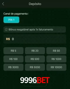 deposits 9996BET